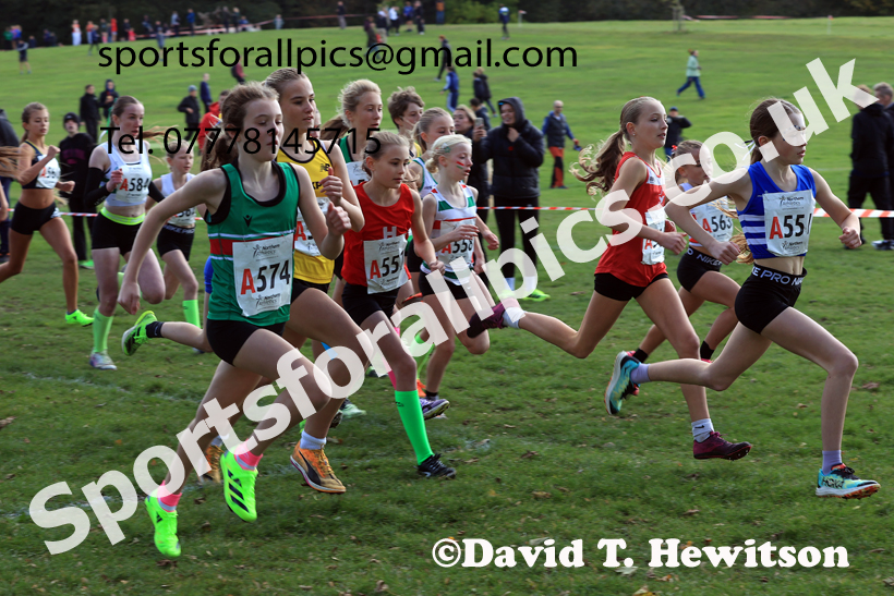 Girls Under-14s 2026 Northern Cross Country Relays, Graves Park, Sheffield. Photo: David T. Hewitson/Sports for All Pics